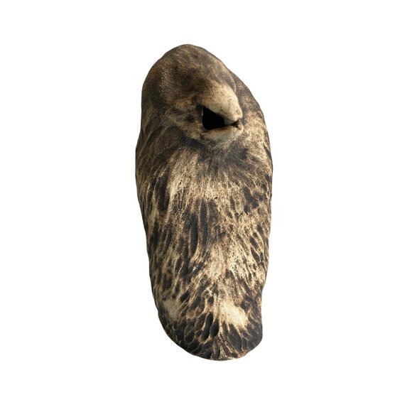 Eagle Sculpture Handmade Art Pottery Signed By Artist - Picture 4 of 8